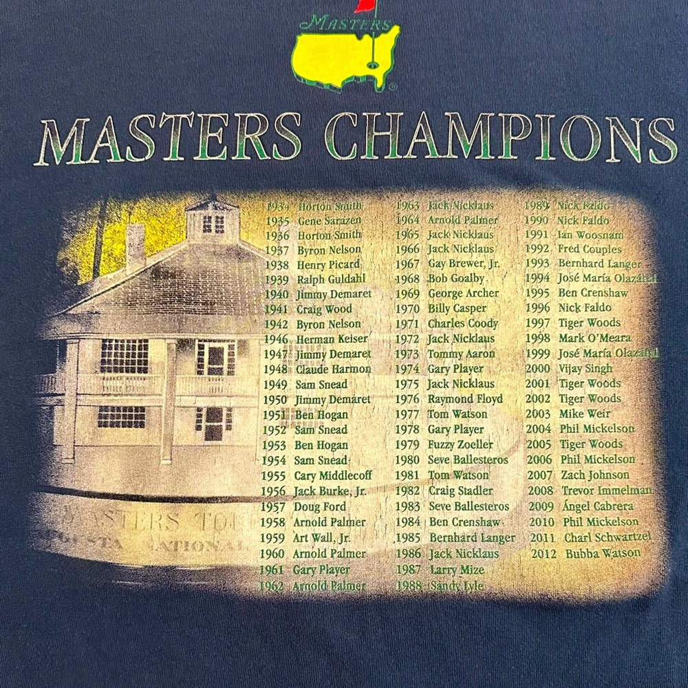 2013 Master’s Champions T-Shirt